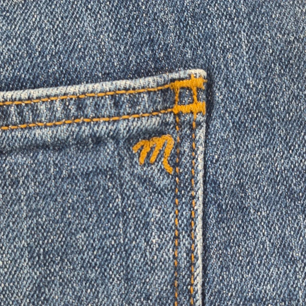 Madewell High Rise Denim Shorts Women's Size 33 Medium Wash Raw Hem